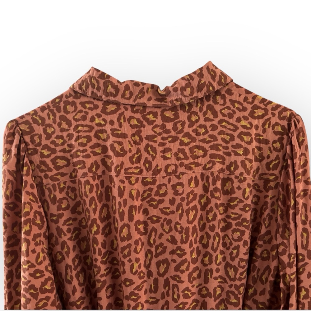 Nine West Leopard Print Long Sleeve Dress - Picture 9 of 9